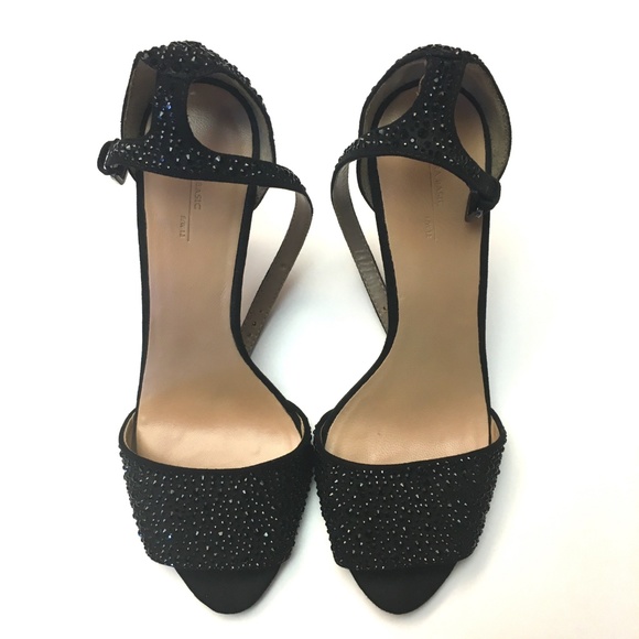 Zara Trafaluc Basic Beaded Heels Sz 39 | Sz 8 - Picture 2 of 5
